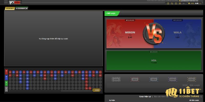 Đá gà 11Bet - Sảnh cược siêu hot