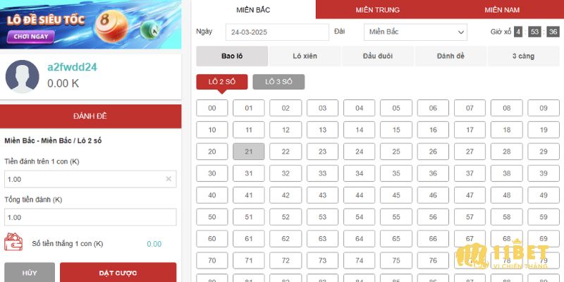 Sức hút của sảnh lô đề 11Bet