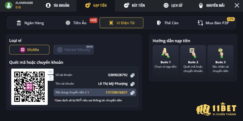 Vì sao không thể gửi tiền vào tài khoản?